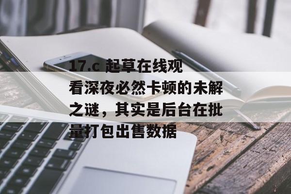 17.c 起草在线观看深夜必然卡顿的未解之谜，其实是后台在批量打包出售数据